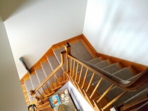 robs carpet service stairs