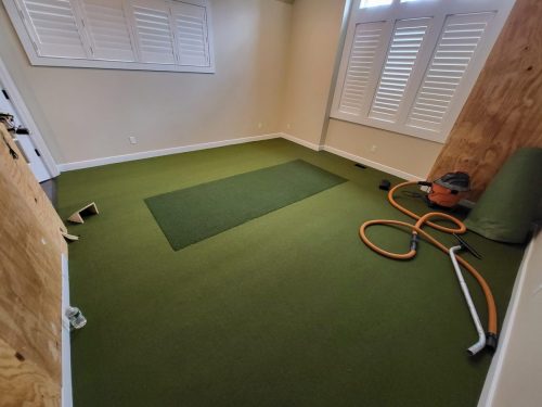Connecticut Golf Simulator Turf Installation