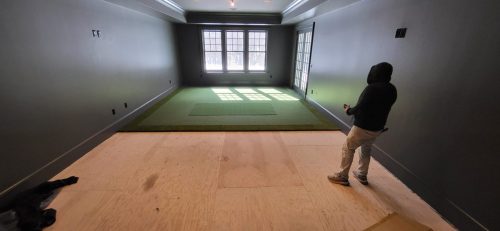 Connecticut Golf Simulator Turf Installation