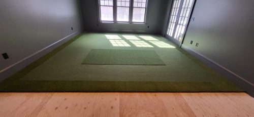 Connecticut Golf Simulator Turf Installation