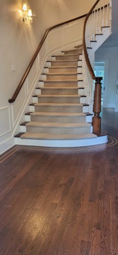 Connecticut stair runner installation